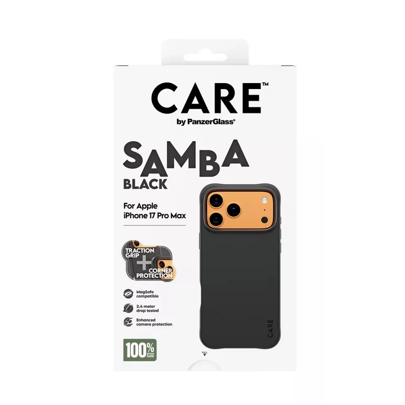 PanzerGlass CARE™ by ® Samba Case Black w. MagSafe iPhone 17 Pro Max