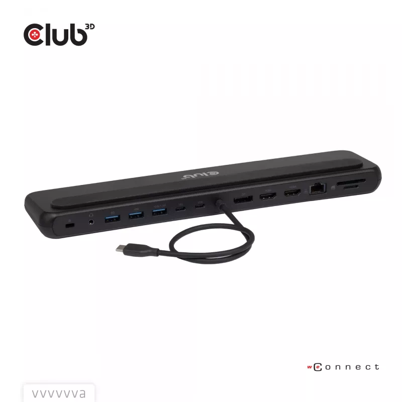 Stacja dokująca club 3d CSV-2541 USB-C z wyjściami HDMI i DisplayPort