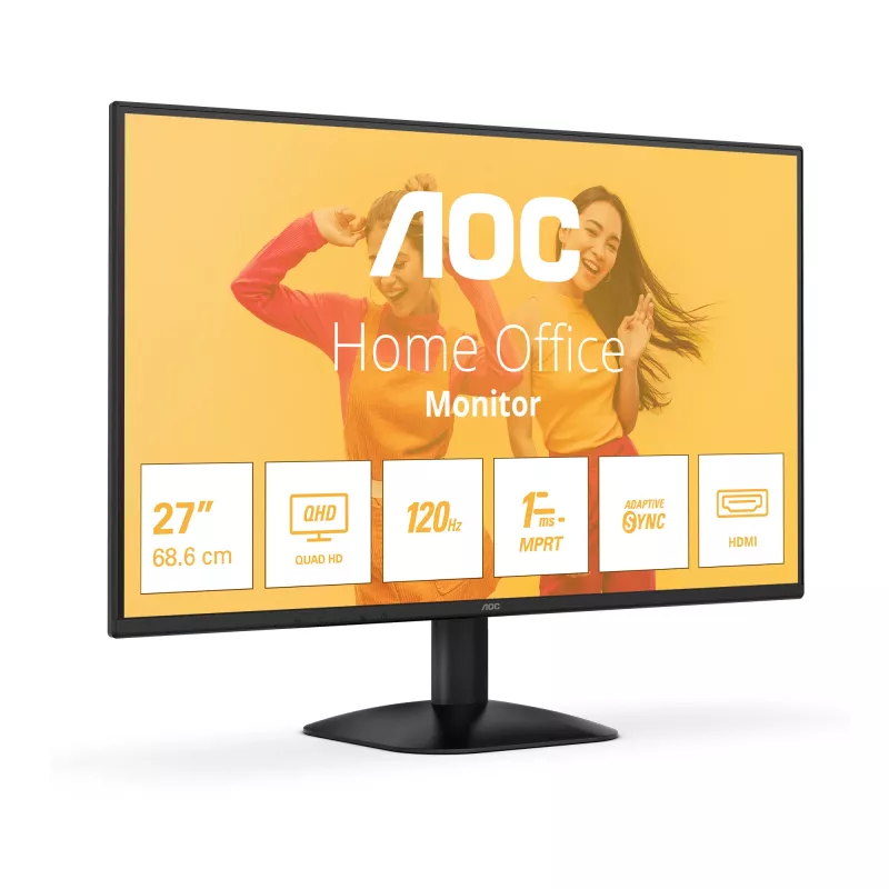 Monitor komputerowy AOC B3 Q27B35S3 68.6 cm (27 cali) 2560 x 1440 pikseli Quad HD LED Czarny