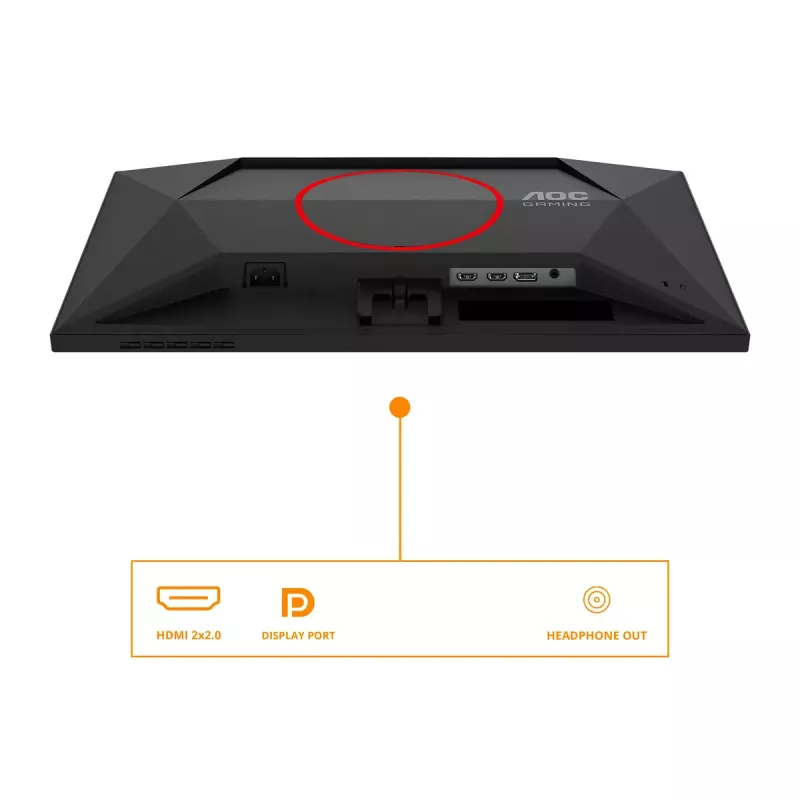 Monitor komputerowy AOC G4 25G4SRE 62,2 cm (24,5 cala) 1920 x 1080 pikseli Full HD LED Czarny, Czerwony