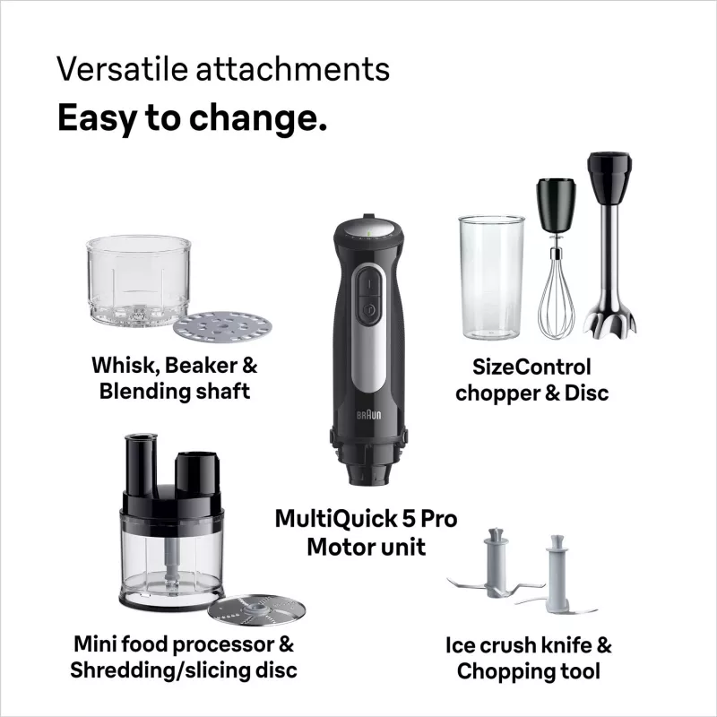 Braun MultiQuick 5 Pro MQ 55755 M 0,6 L blender ręczny 1000 W czarny