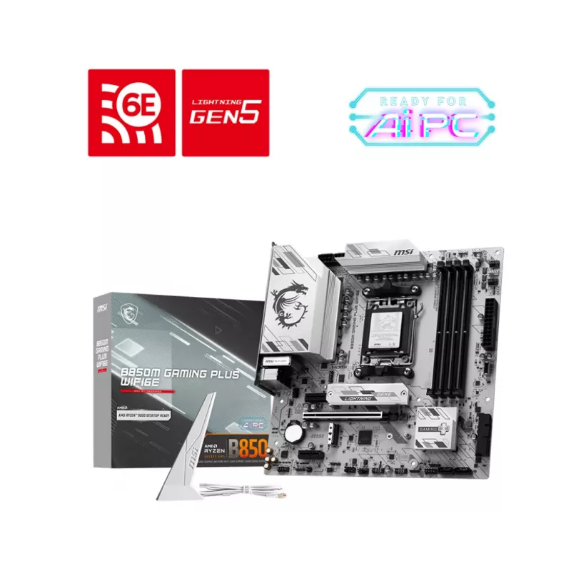 Płyta główna MSI B850M GAMING PLUS WIFI6E AMD B850 Socket AM5 micro ATX