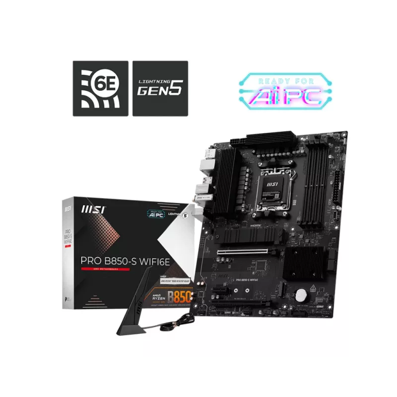 Płyta główna MSI PRO B850-S WIFI6E AMD B850 Socket AM5 ATX