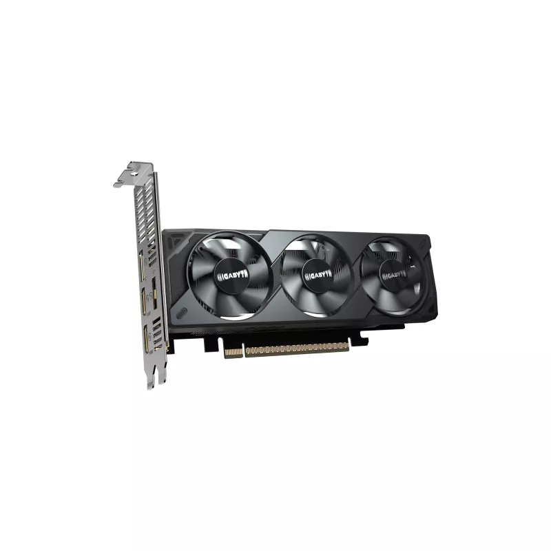 Karta graficzna GIGABYTE GeForce RTX 5050 OC Low Profile 8G - 8 GB GDDR6, 128-bit, PCI-E 5.0, zegar rdzenia 2587 MHz, 2 x DP, 2 x HDMI, NVIDIA DLSS 4, GV-N5050OC-8GL