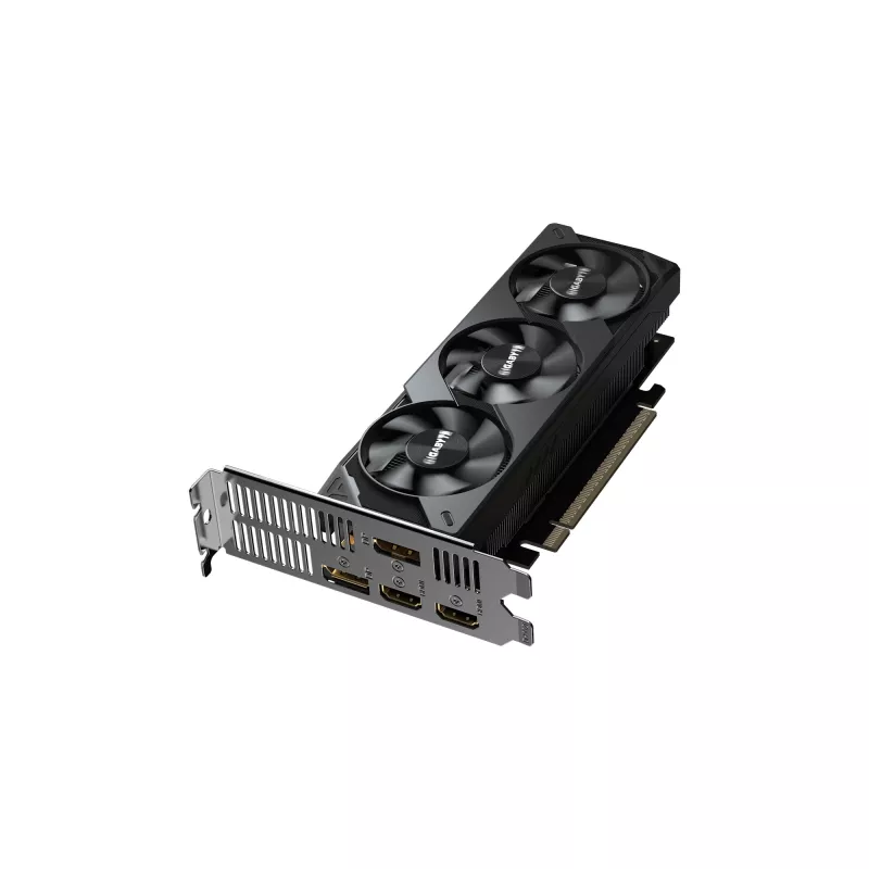 Karta graficzna GIGABYTE GeForce RTX 5050 OC Low Profile 8G - 8 GB GDDR6, 128-bit, PCI-E 5.0, zegar rdzenia 2587 MHz, 2 x DP, 2 x HDMI, NVIDIA DLSS 4, GV-N5050OC-8GL