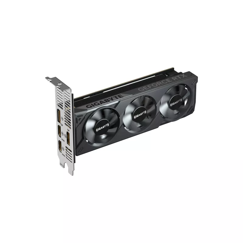 Karta graficzna GIGABYTE GeForce RTX 5050 OC Low Profile 8G - 8 GB GDDR6, 128-bit, PCI-E 5.0, zegar rdzenia 2587 MHz, 2 x DP, 2 x HDMI, NVIDIA DLSS 4, GV-N5050OC-8GL
