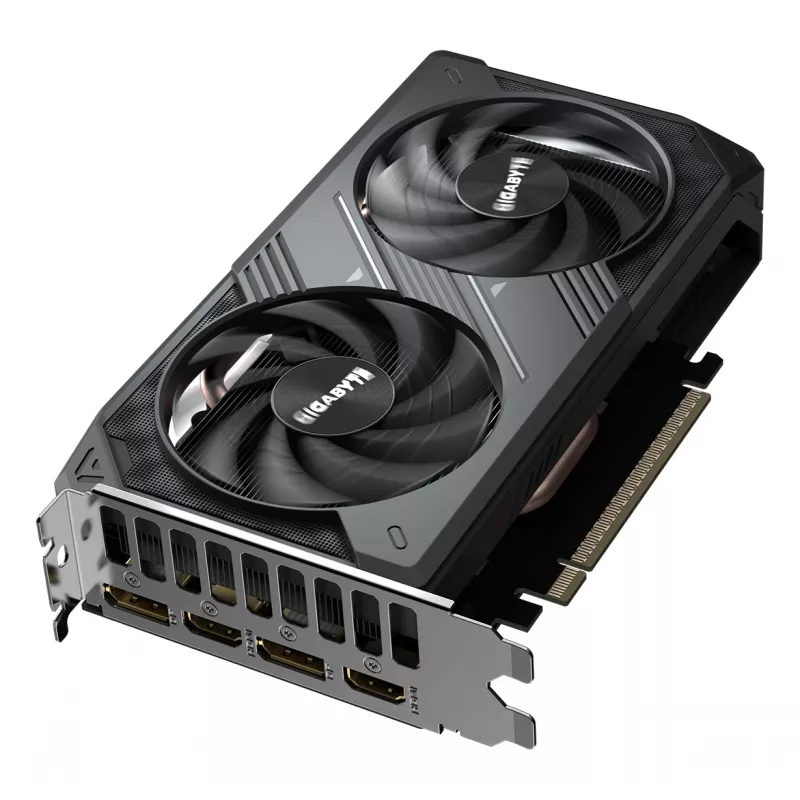Karta graficzna GIGABYTE GeForce RTX 5050 WINDFORCE OC 8G - 8 GB GDDR6, 128-bit, PCI-E 5.0, zegar rdzenia 2587 MHz, 2 x DP, 2 x HDMI, NVIDIA DLSS 4, GV-N5050WF2OC-8GD