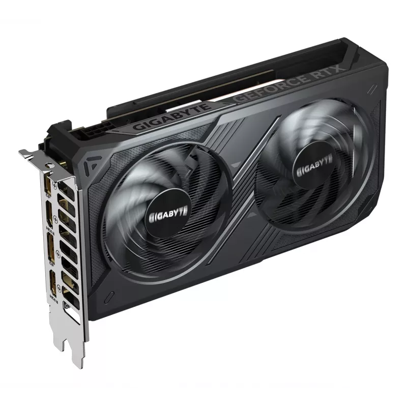 Karta graficzna GIGABYTE GeForce RTX 5050 WINDFORCE OC 8G - 8 GB GDDR6, 128-bit, PCI-E 5.0, zegar rdzenia 2587 MHz, 2 x DP, 2 x HDMI, NVIDIA DLSS 4, GV-N5050WF2OC-8GD