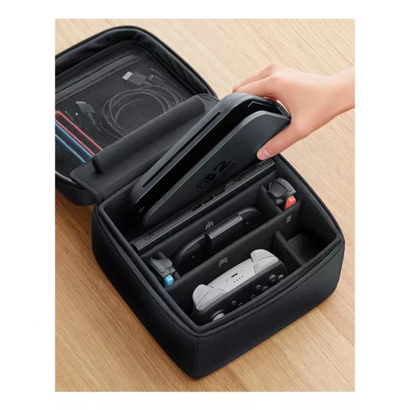 Nintendo Switch 2 All-In-One Carrying Case, Travel case, Nintendo, Czarny, Nintendo Switch 2, Zipper