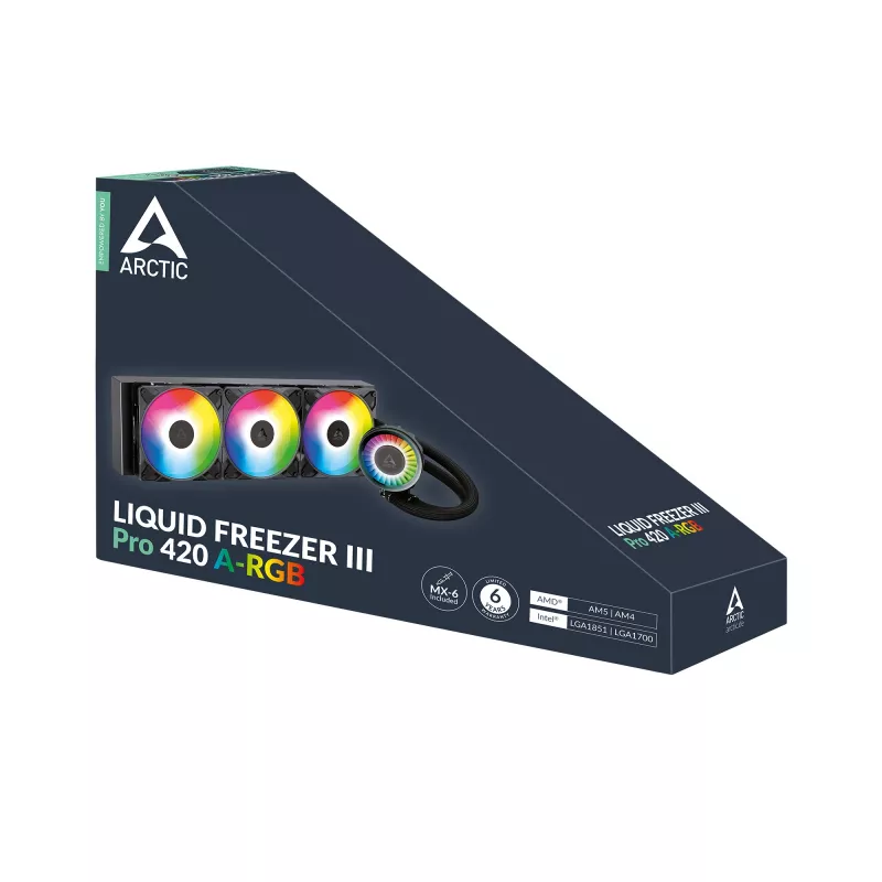 ARCTIC Liquid Freezer III Pro 420 A-RGB Multi Compatible All-in-One CPU Water Cooler z A-RGB