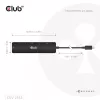 CLUB3D CSV-2553 koncentrator interfejsów USB Type-C 5000 Mbit/s Czarny