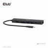 CLUB3D CSV-2553 koncentrator interfejsów USB Type-C 5000 Mbit/s Czarny