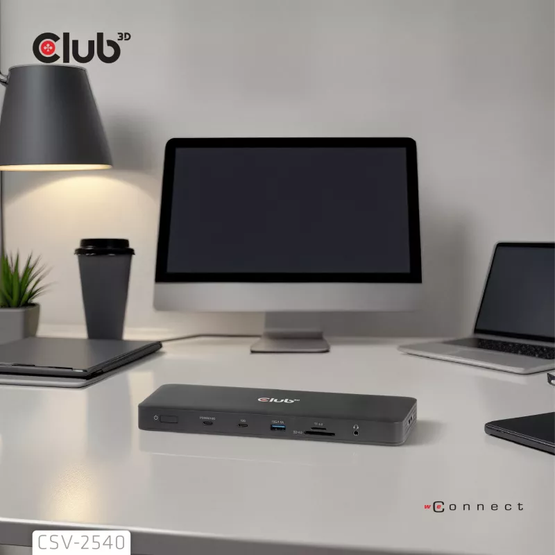 Stacja dokująca CLUB 3D 14-1 USB-C Quad Display USB4 z 2× portami USB 2.0