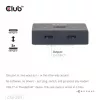 CLUB3D USB-C® dwukierunkowy przełącznik wideo + danych + PD, USB Type-C, 2x DisplayPort, 7680 x 4320 pikseli, czarny, 8K Ultra HD, 120 Hz