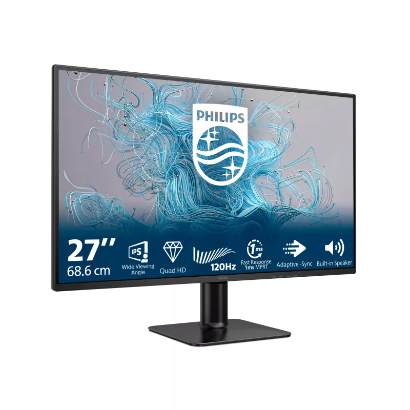 Philips 2000 series 27E2N2500/00 monitor komputerowy 68,6 cm (27 cali) 2560 x 1440 pikseli Quad HD LCD Czarny