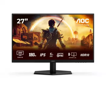 Monitor komputerowy AOC G4 Q27G42XE 68,6 cm (27 cali) 2560 x 1440 Quad HD Czarny, Czerwony