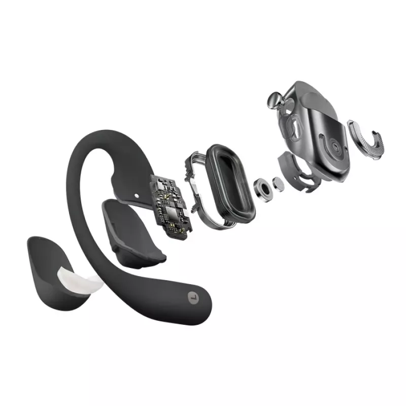 SHOKZ OpenFit 2+ Headphones Wireless Ear-hook, In-ear Calls/Music Bluetooth Czarny