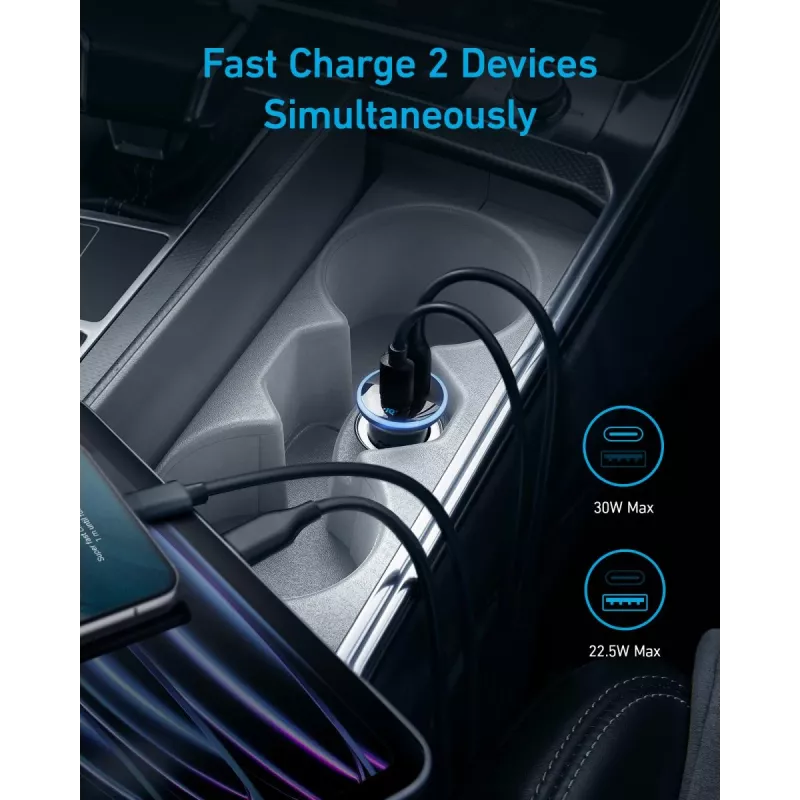 ANKER 325 1a1c 53w Pd Car Charger With Pps
