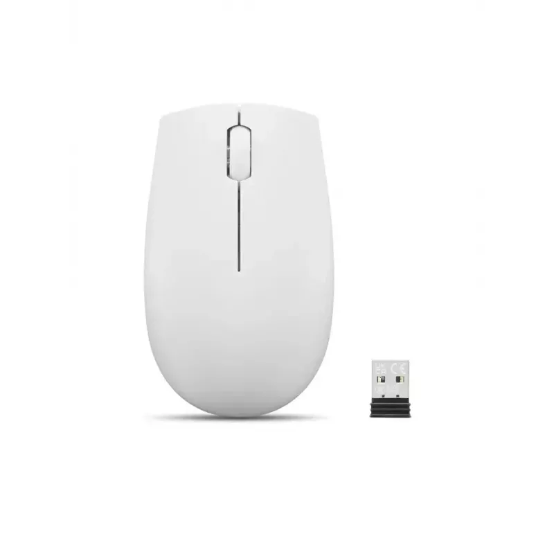 Bezprzewodowa kompaktowa mysz Lenovo Compact Mouse z baterią — oburęczna, 1000 DPI, bezprzewodowa RF, 3 przyciski, szary