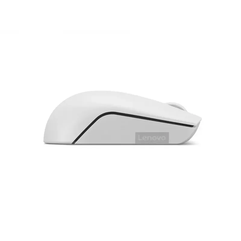 Bezprzewodowa kompaktowa mysz Lenovo Compact Mouse z baterią — oburęczna, 1000 DPI, bezprzewodowa RF, 3 przyciski, szary
