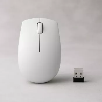 Bezprzewodowa kompaktowa mysz Lenovo Compact Mouse z baterią — oburęczna, 1000 DPI, bezprzewodowa RF, 3 przyciski, szary