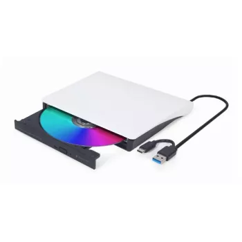 GEMBIRD External USB DVD Drive, Czarny-Biały