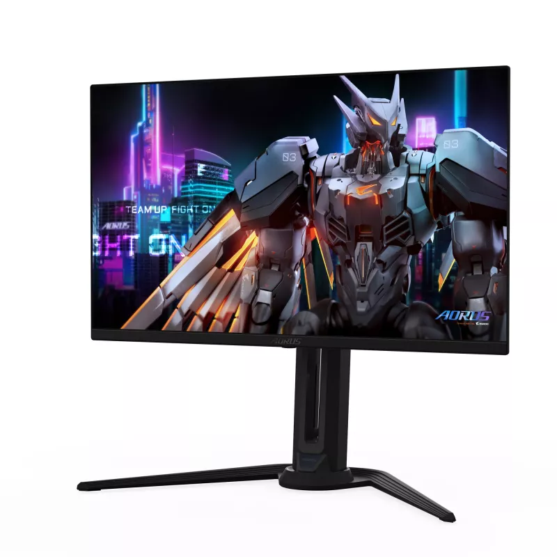 GIGABYTE AORUS FO27Q5P OLED QHD Monitor Gamingowy - 2560 x 1440, 500Hz, 0,03ms, KVM, 300 cd/m², FreeSync Premium Pro, DisplayHDR True Czarny 500, DisplayPort 2.1