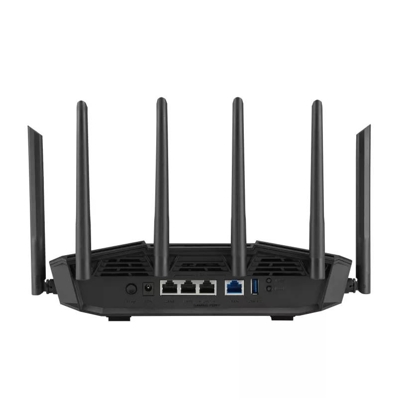 ASUS 90IG0A30-MO9C00 router bezprzewodowy 2.5 Gigabit Ethernet Tri-band (2.4 GHz / 5 GHz / 6 GHz) Czarny