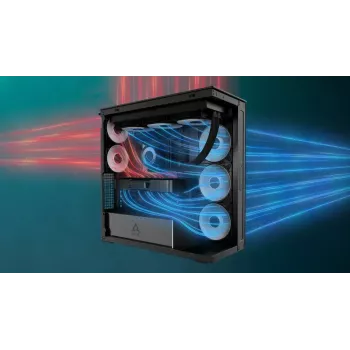 Obudowa PC ARCTIC Xtender (Mirror Black) Midi Tower Czarny