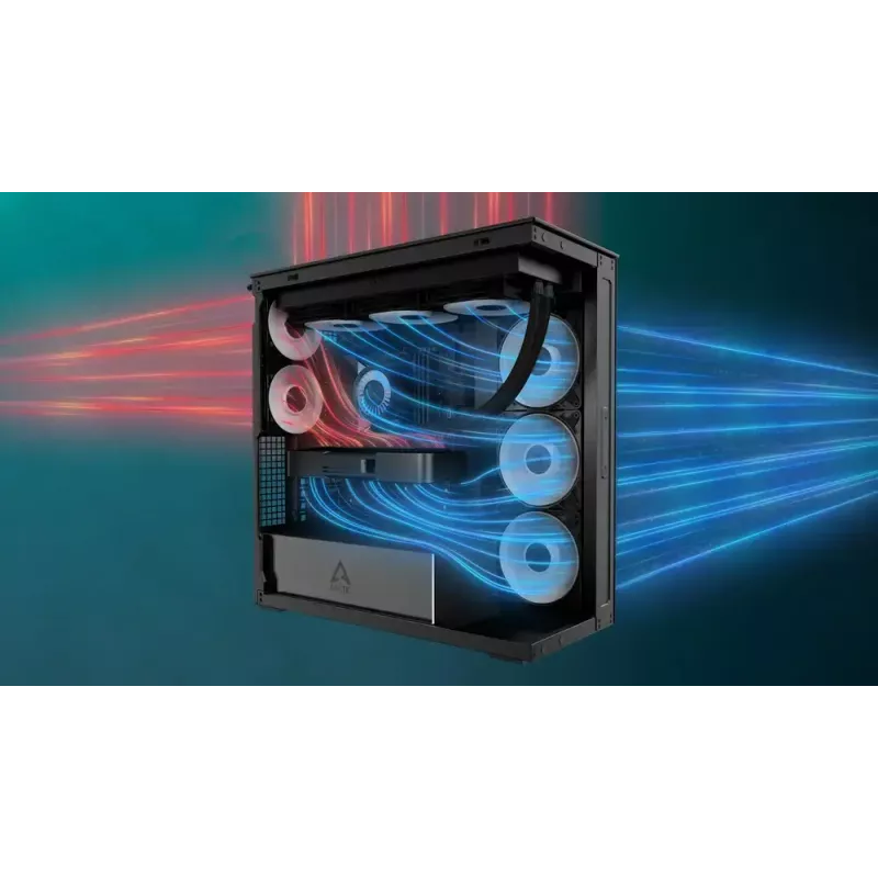 Obudowa PC ARCTIC Xtender (Mirror Black) Midi Tower Czarny