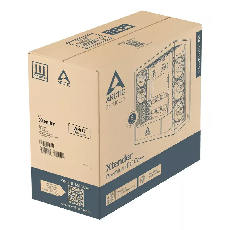 ARCTIC Xtender (Biały) Premium Obudowa PC E-ATX