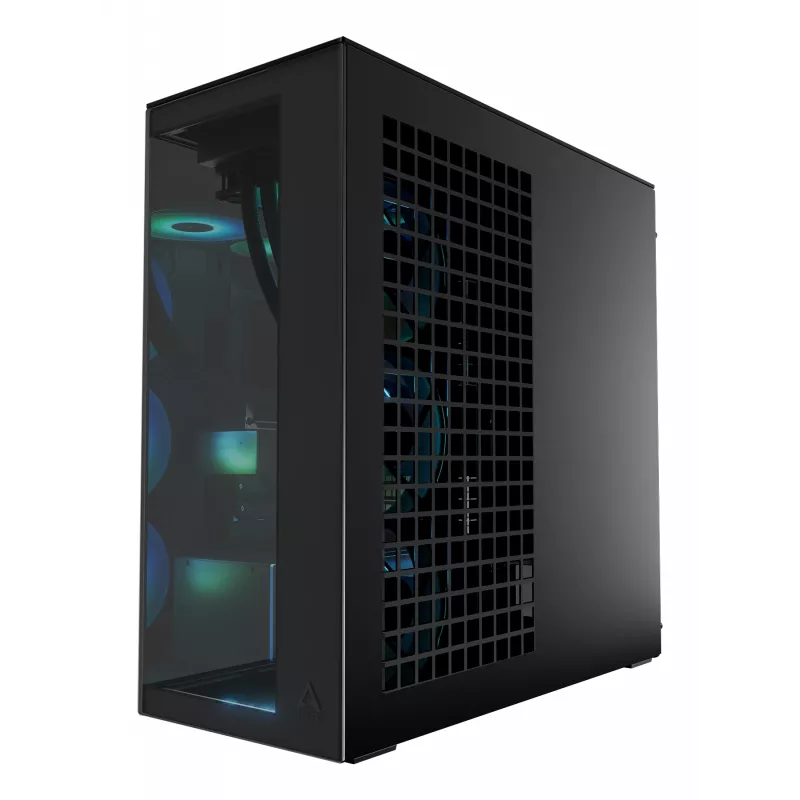 ARCTIC Xtender (Czarny) Premium E-ATX Obudowa PC, Midi Tower, PC, Czarny, EATX, Metal, Szkło hartowane, Gaming