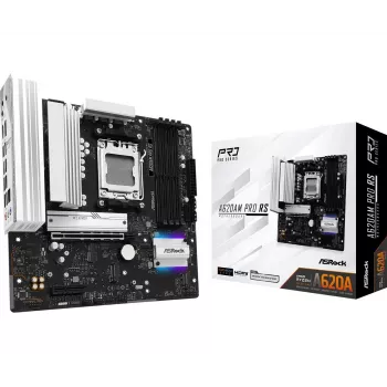 Płyta główna ASRock A620AM Pro Rs AM5 AMD A620A 4 x DDR5 1 x HDMI 2.1 TMDS/FRL 8G kompatybilny 1 x DisplayPort 1.4 z DSC mATX
