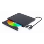 Wewnętrzny napęd DVD±RW Gembird DVD-USB-031 — USB Type-C, 24x CD / 8x DVD, ładowanie przednie, czarny, 140×18×140 mm