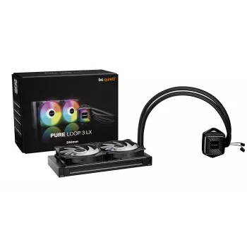be quiet! PURE LOOP 3 LX Procesorowy zestaw chłodzenia cieczą All-in-one 12 cm Czarny 1 szt.