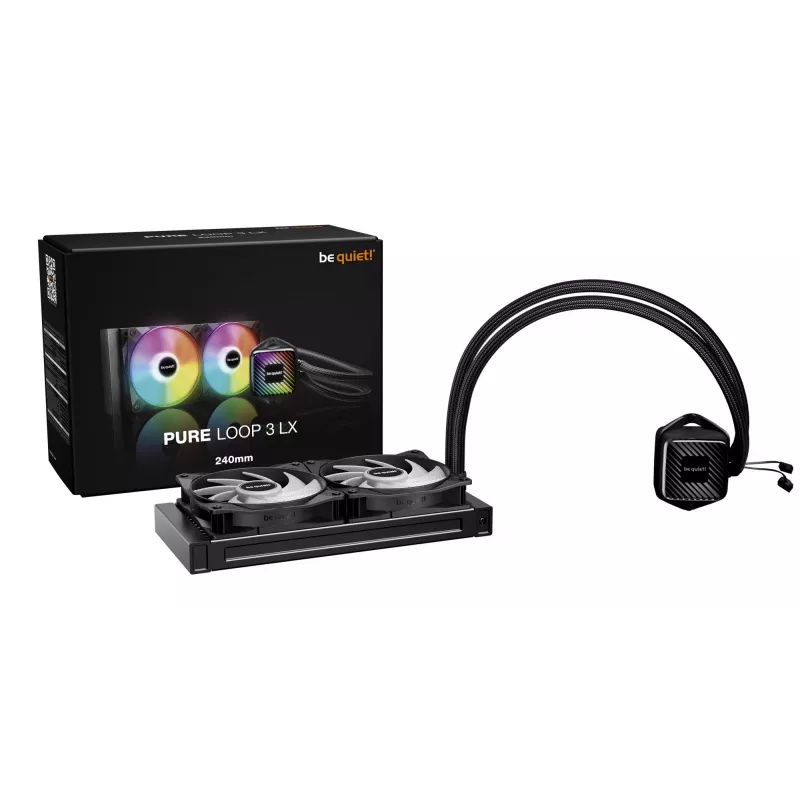 be quiet! PURE LOOP 3 LX Procesorowy zestaw chłodzenia cieczą All-in-one 12 cm Czarny 1 szt.