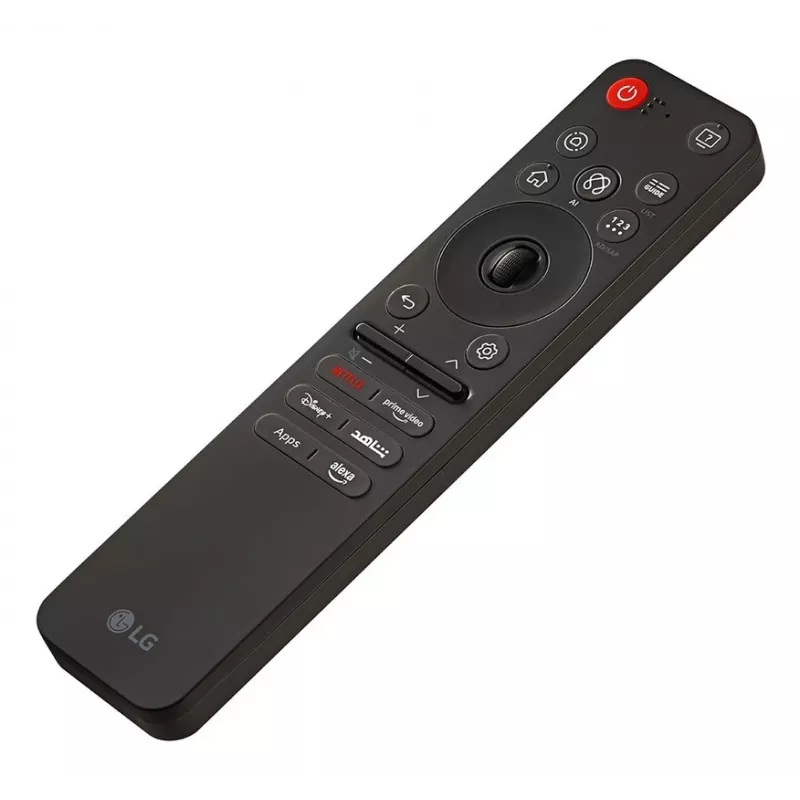 Pilot zdalnego sterowania LG MR25GA — bezprzewodowy pilot TV na podczerwień z rozpoznawaniem głosu, trybem myszy, 174×41×14 mm, 77 g