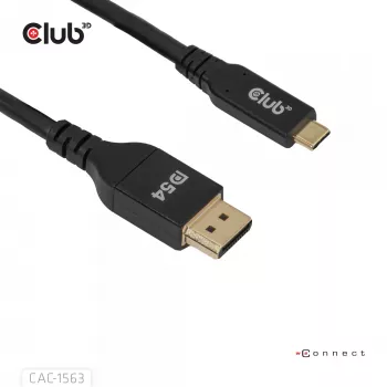 CLUB3D CAC-1563 adapter kabla wideo 2 m USB Type-C DisplayPort czarny