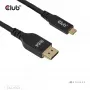 CLUB3D CAC-1563 adapter kabla wideo 2 m USB Type-C DisplayPort czarny