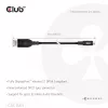 CLUB3D CAC-1563 adapter kabla wideo 2 m USB Type-C DisplayPort czarny