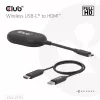 CLUB3D Bezprzewodowy USB-C® na HDMI™, 1920 x 1080 pikseli, nadajnik i odbiornik AV, przewodowy i bezprzewodowy, czarny, HDCP