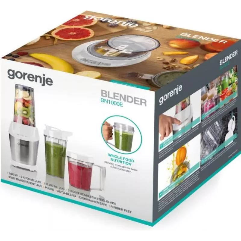 Gorenje BN1000E 0.75 L Blender stołowy 1000 W Biały