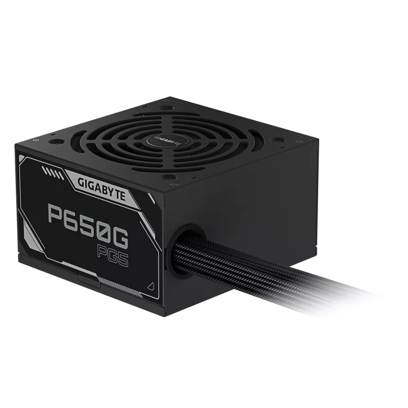 Zasilacz GIGABYTE P650G PCIE 5.1 – PCIe 5.1, 80 PLUS srebrny, wentylator 120 mm, kompatybilny z ATX 3.1, wtyczka EU