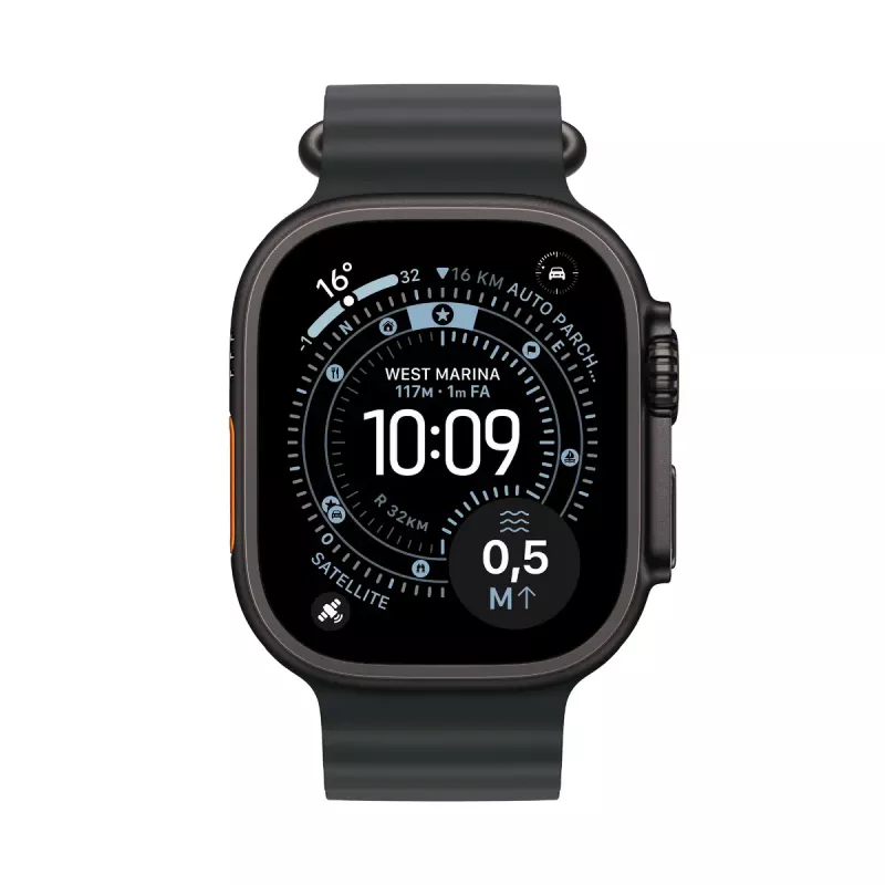 Smartwatch Apple Watch Ultra 3 GPS + Cellular 49mm Czarna Tytanowa Koperta z Czarnym Paskiem Ocean