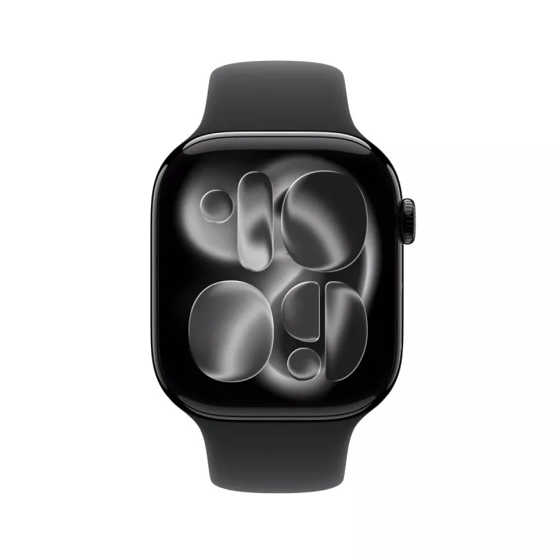 APPLE Watch Series 11 GPS 46mm Jet Black Aluminium Case z czarnym sportowym paskiem S/M