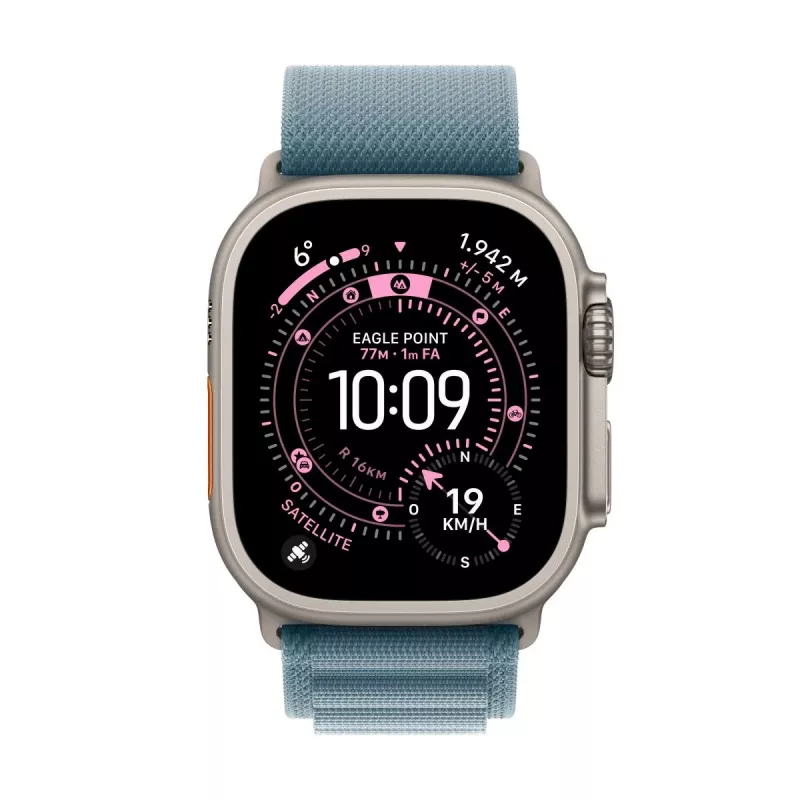 APPLE Watch Ultra 3 (2025) LTE 49mm Titanium Koperta z pętlą Alpine Loop Medium - Niebieski