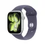 APPLE Watch Series 11 GPS 46mm srebrna aluminiowa koperta z fioletowo-mglistym paskiem Sport S/M