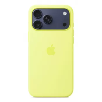 APPLE iPhone 17 Pro Max - silikonowe etui z MagSafe - Neon żółty