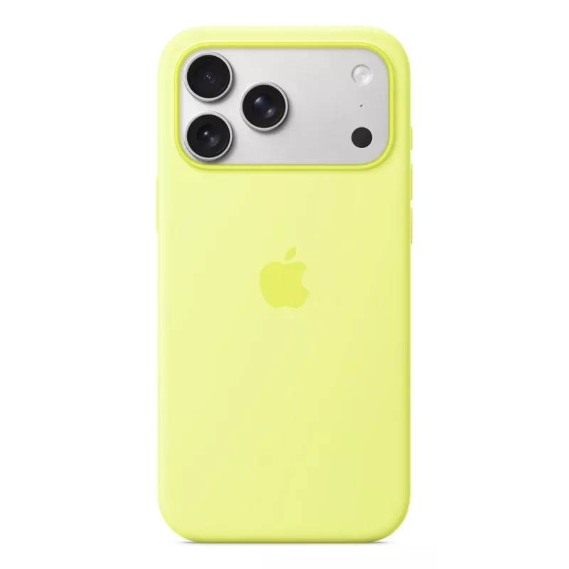 APPLE iPhone 17 Pro Max - silikonowe etui z MagSafe - Neon żółty