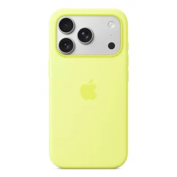 APPLE iPhone 17 Pro - Silikonowe etui z MagSafe - Neon żółty